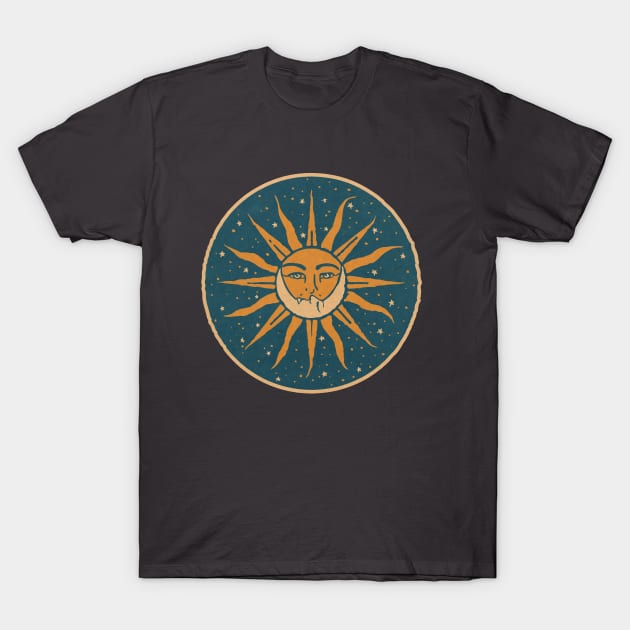 Sun & Moon T-Shirt by visionarysea